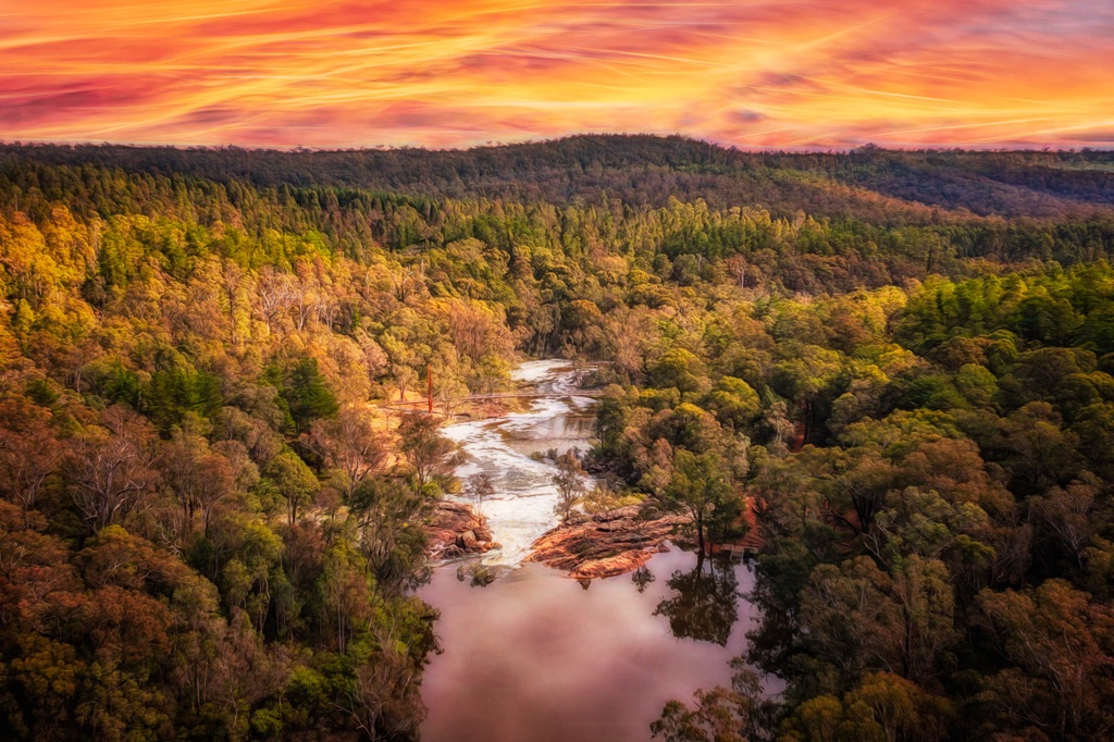 SUN1030 - Dwaarlindjirraap Swirls (Fine Art Print - Rolled, 45cm x 30cm)