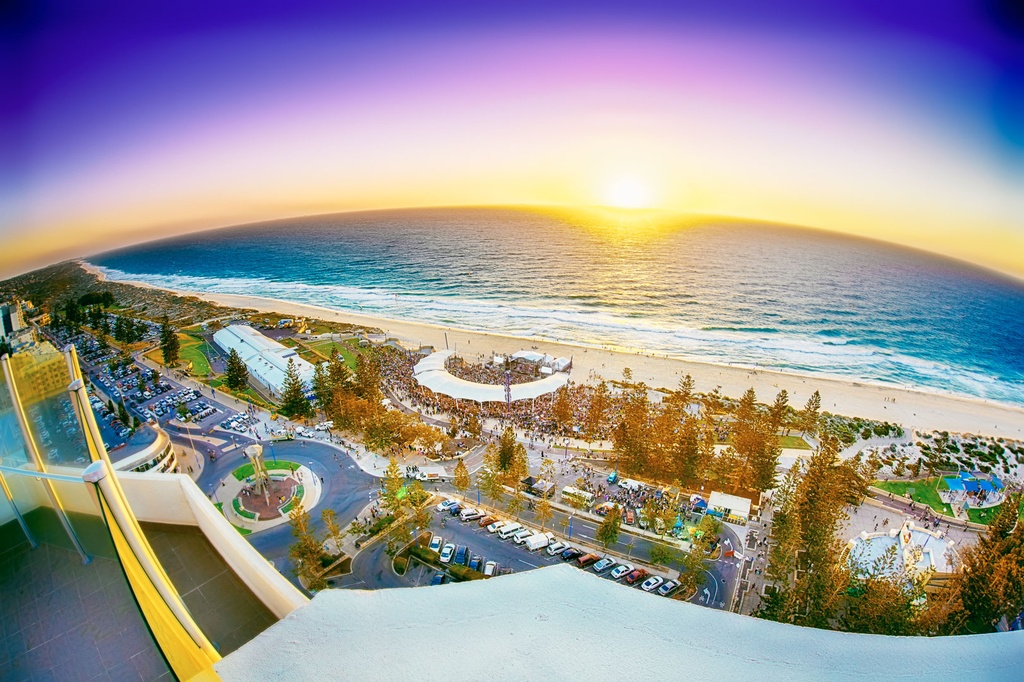 SUN0280 - Scarborough Sunset (Fine Art Print - Rolled, 45cm x 30cm)