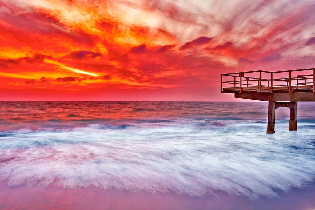SUN0030 - North Beach Jetty (Fine Art Print - Rolled, 45cm x 30cm)