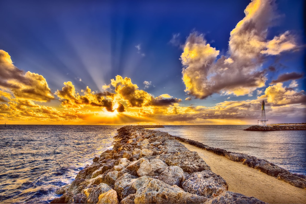 SUN0016 - Hillarys Sunset (Fine Art Print - Rolled, 45cm x 30cm)