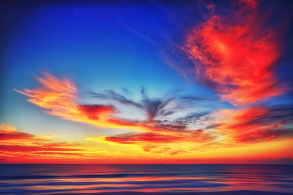 SUN0228 - Scarborough Sunset (Fine Art Print - Rolled, 45 x 30cm)