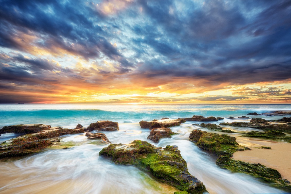 SUN0009 - North Cottesloe (Fine Art Print - Rolled, 45 x 30cm)