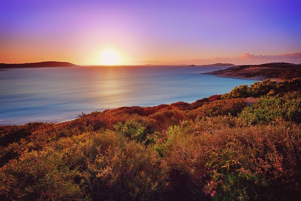 SUN0277 - Bluehaven Sunrise (Fine Art Print - Rolled, 45cm x 30cm)