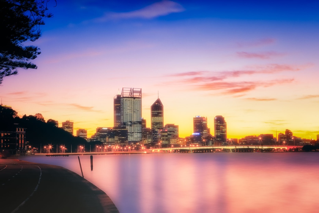 SUN0258 - Perth Sunrise (Fine Art Print - Rolled, 45 x 30cm)
