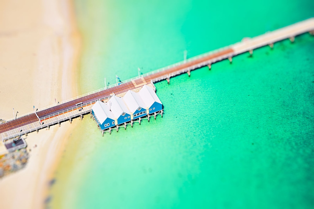 SUN0404 - Busselton Jetty (Fine Art Print - Rolled, 45cm x 30cm)