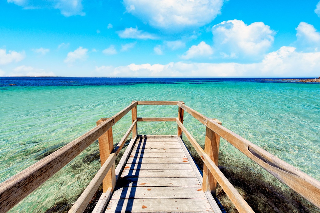 SUN0424 - Flinders Bay Jetty (Fine Art Print - Rolled, 45cm x 30cm)