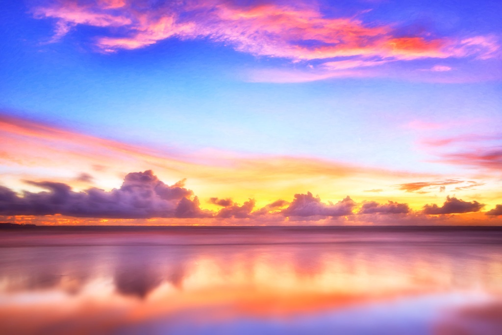 SUN0435 - Seminyak Sunset (Fine Art Print - Rolled, 45cm x 30cm)