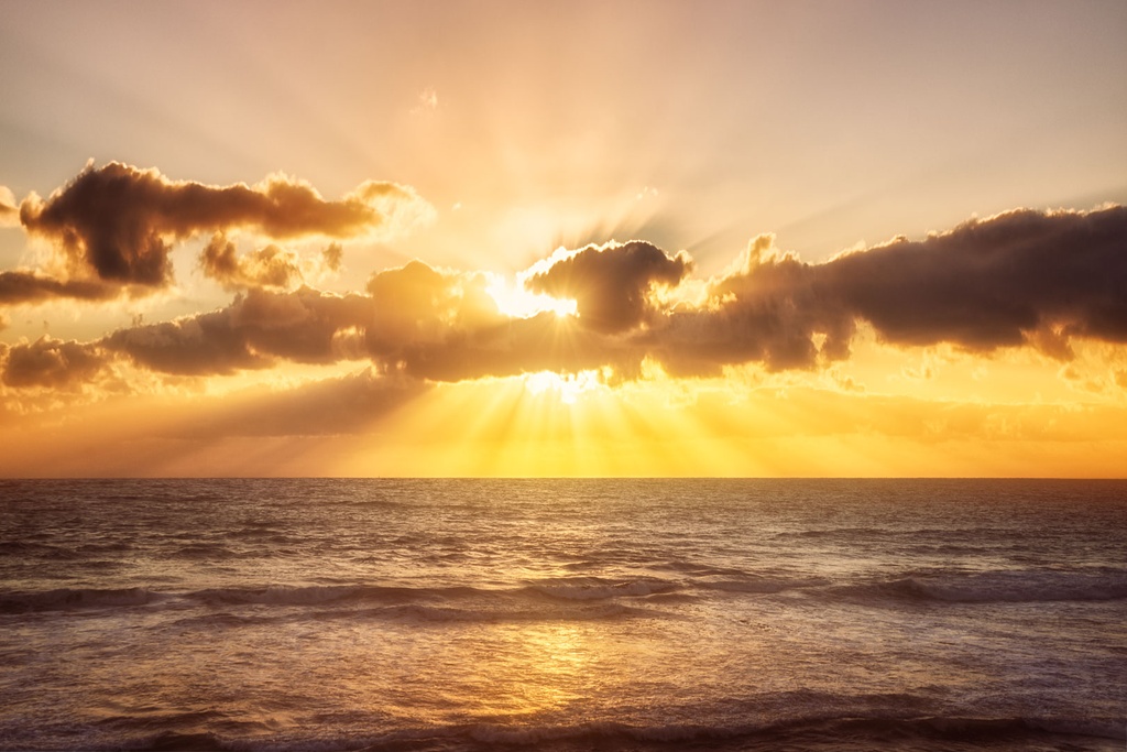 SUN0525 - Watermans Sunset (Fine Art Print - Rolled, 45 x 30cm)