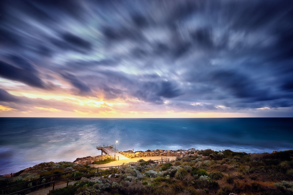 SUN0531 - North Beach Jetty (Fine Art Print - Rolled, 45cm x 30cm)