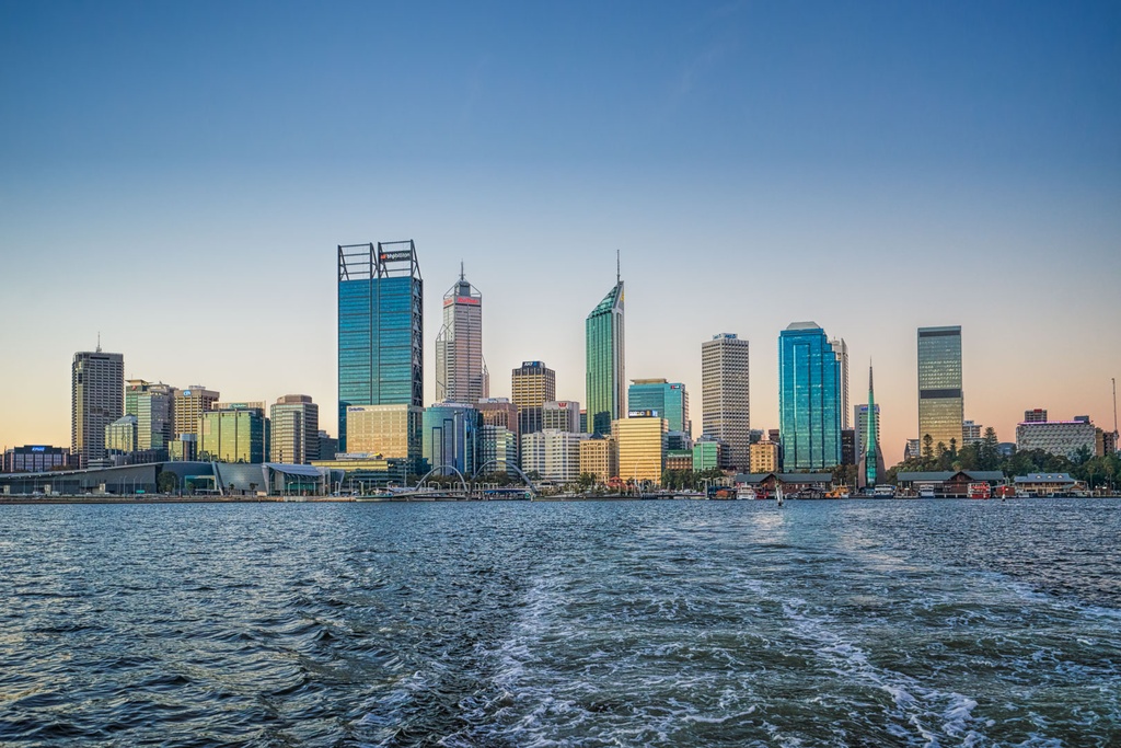 SUN0573 - Perth City (Fine Art Print - Rolled, 45cm x 30cm)