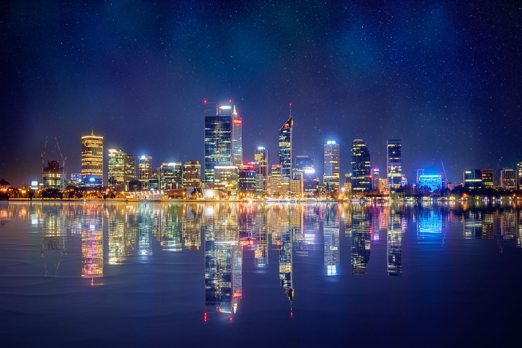 SUN0576 - Fantasy Perth (Fine Art Print - Rolled, 45cm x 30cm)