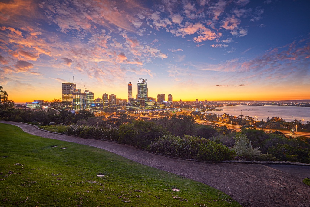 SUN0588 - Sunrise Perth (Fine Art Print - Rolled, 45cm x 30cm)