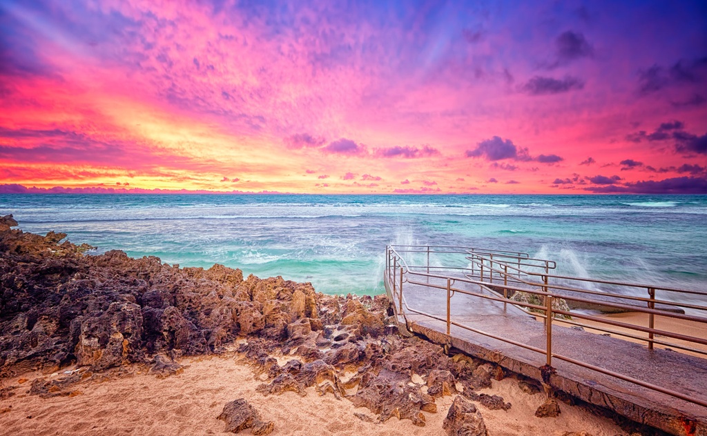 SUN0604 - Mettams Sunset (Fine Art Print - Rolled, 45cm x 30cm)