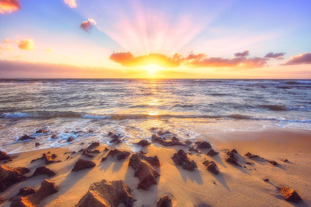 SUN0607 - Mettams Pastel Sunset (Fine Art Print - Rolled, 45cm x 30cm)