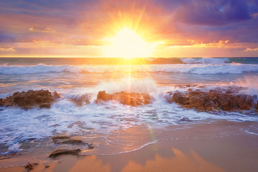 SUN0611 - North Beach Rocks (Fine Art Print - Rolled, 45cm x 30cm)