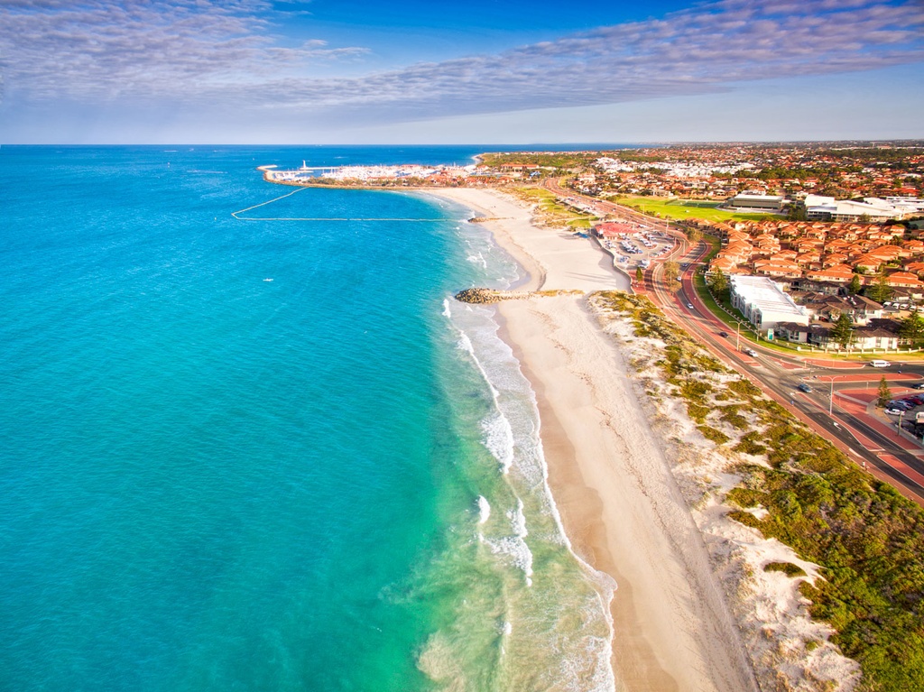 SUN0667 - Sorrento Beach Morning (Fine Art Print - Rolled, 45cm x 30cm)