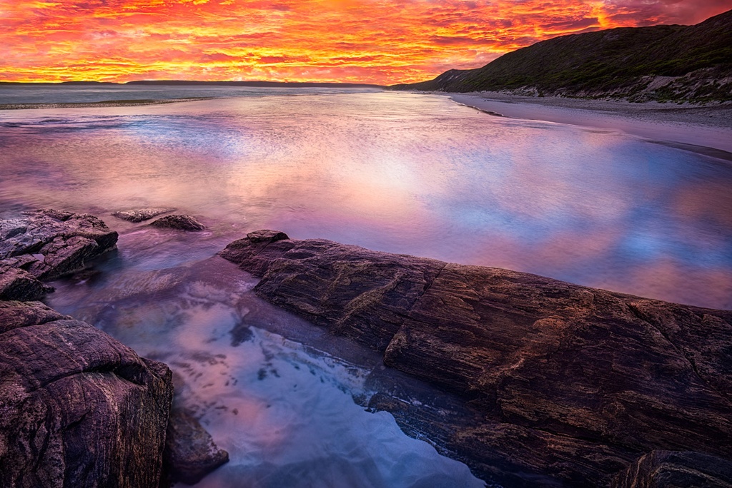 SUN0725 - Eleven Mile Sunset (Fine Art Print - Rolled, 45cm x 30cm)