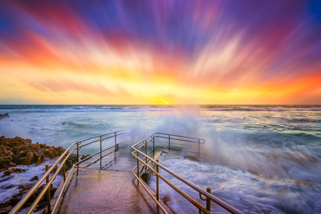 SUN0786 - Mettams Stormy (Fine Art Print - Rolled, 45cm x 30cm)