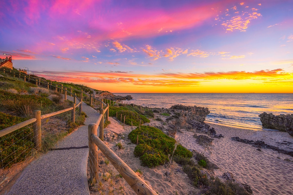 SUN0803 - Path at the Beach (Fine Art Print - Rolled, 45cm x 30cm)