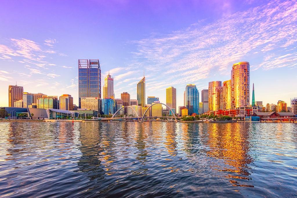 SUN0855 - Perth Glow (Fine Art Print - Rolled, 45cm x 30cm)