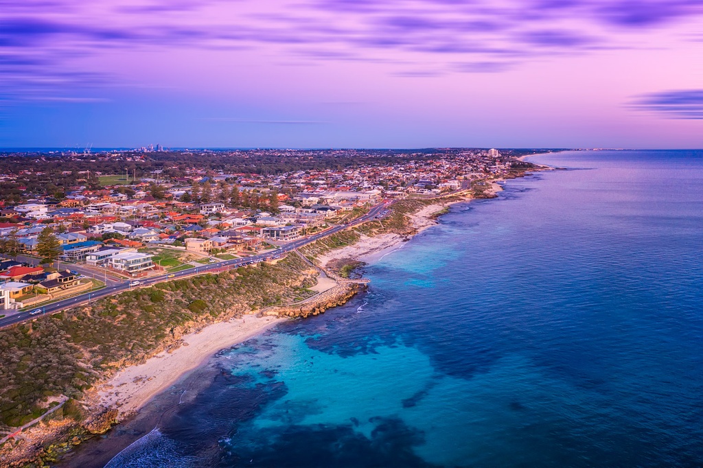 SUN0866 - North Beach Twilight (Fine Art Print - Rolled, 45cm x 30cm)