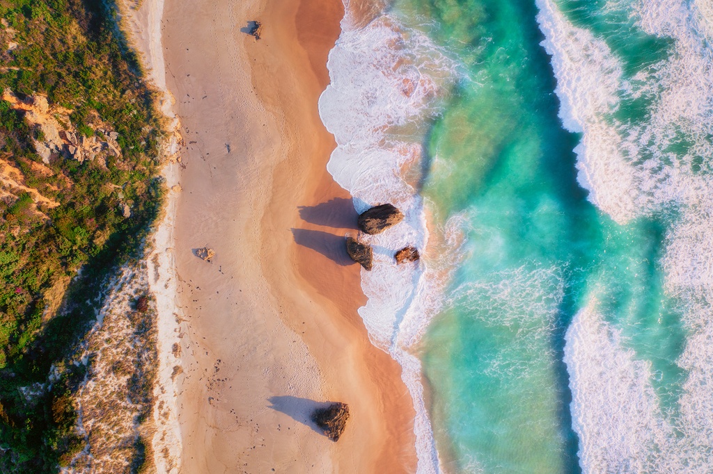 SUN0997 - Salmon Sunset Rocks