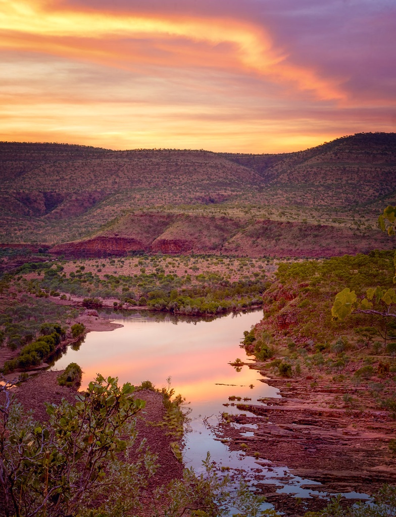 SUN0510 - Pigeon Hole Sunset (Fine Art Print - Rolled, 45cm x 30cm)
