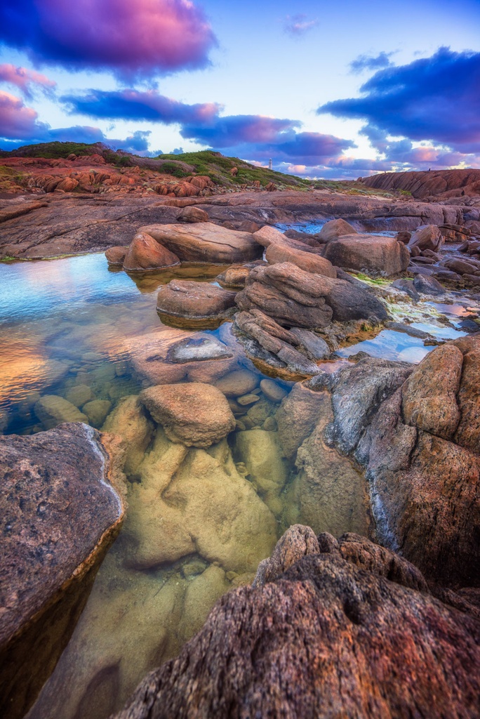 SUN0676 - Cape Leeuwin Rockpools (Fine Art Print - Rolled, 45cm x 30cm)