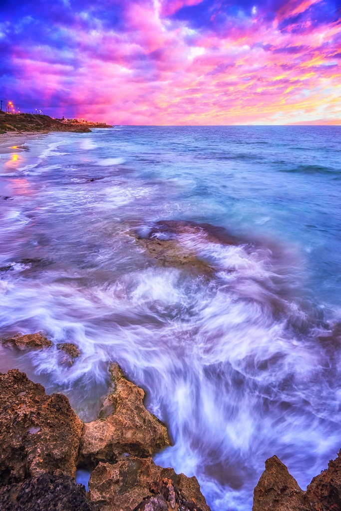 SUN0694 - North  Beach Swirls (Fine Art Print - Rolled, 45cm x 30cm)