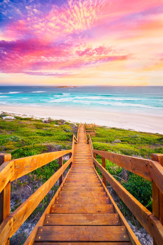 SUN0710 - Observatory Sunset Steps (Fine Art Print - Rolled, 45cm x 30cm)