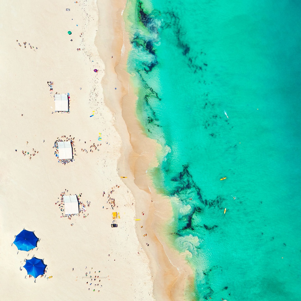 SUN0384 - Sorrento Beach (Fine Art Print - Rolled, 40cm x 40cm)