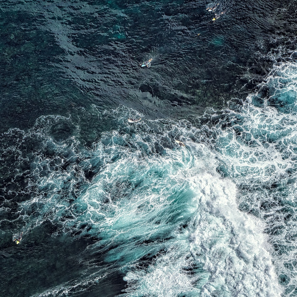 SUN0471 - Main Break Surf (Fine Art Print - Rolled, 40cm x 40cm)