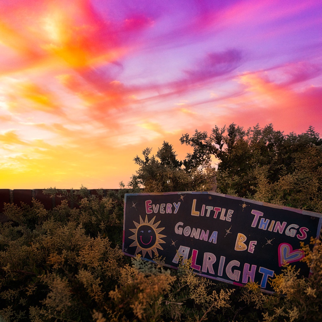 SUN0981 - Positive Vibes (Fine Art Print - Rolled, 40cm x 40cm)