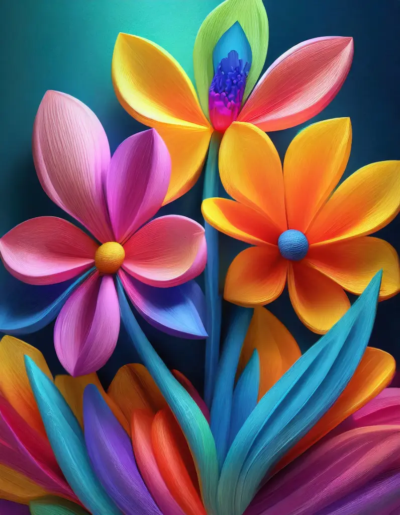 SUN5000 - Flower Power (Fine Art Print - Rolled, A4 / 29.7 x 21cm)