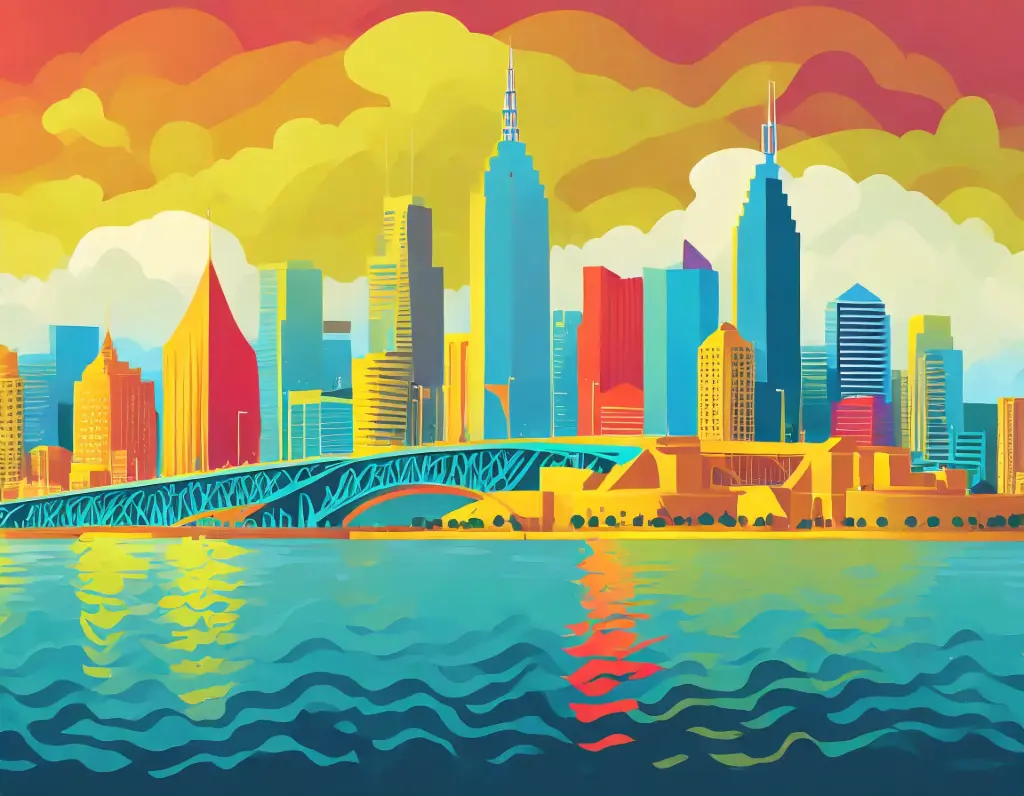 SUN5008 - Colourful Cityscape III