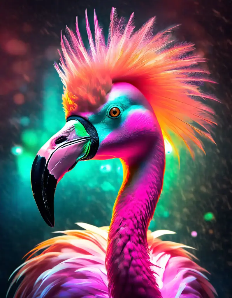 SUN5010 - Punk Toucan (Fine Art Print - Rolled, A4 / 29.7 x 21cm)