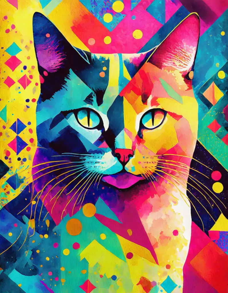 SUN5014 - Cat Stare III (Fine Art Print - Rolled, A4 / 29.7 x 21cm)