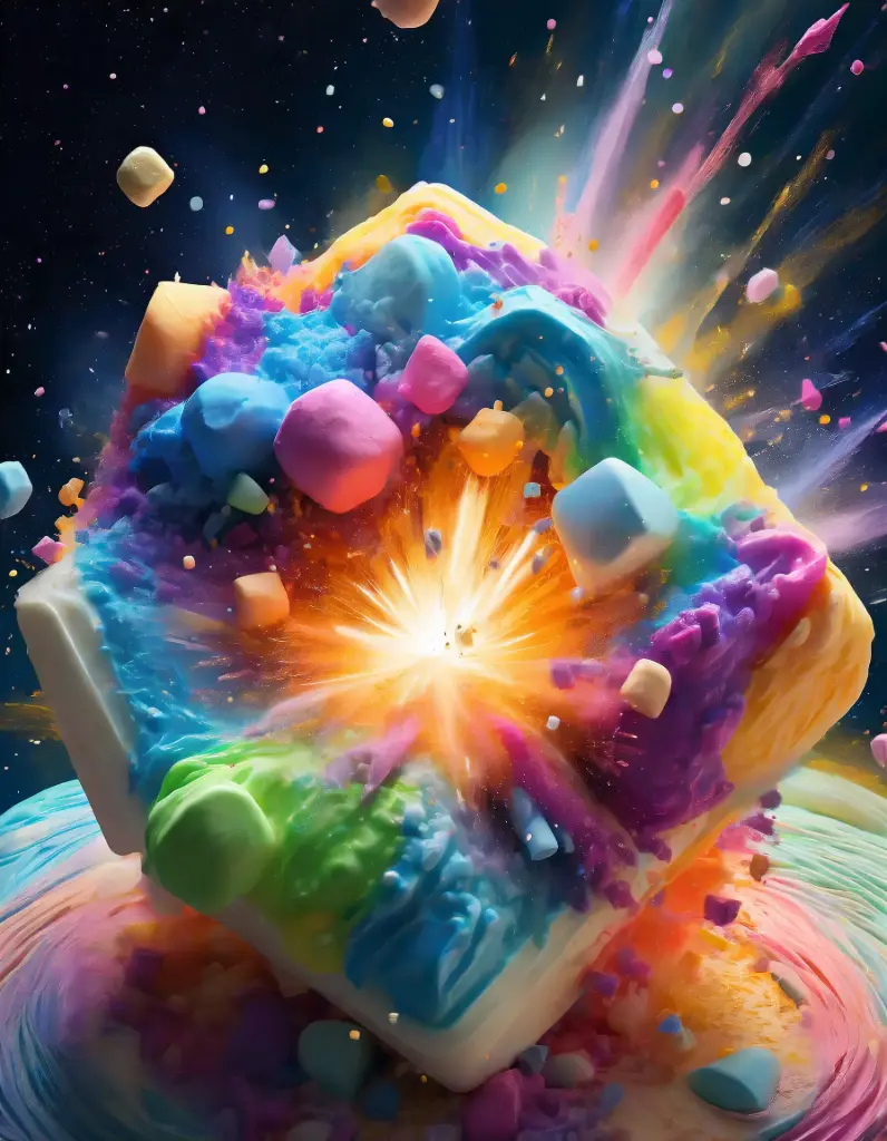 SUN5017 - Exploding Kandi III (Fine Art Print - Rolled, A4 / 29.7 x 21cm)