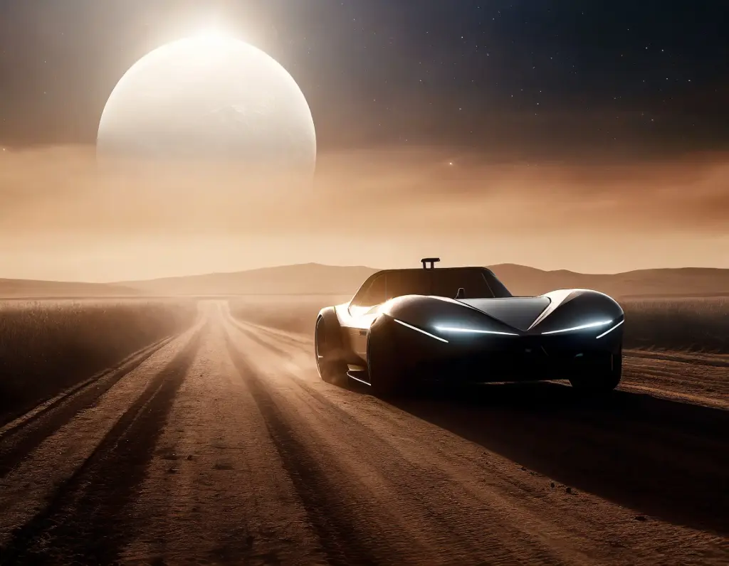 SUN5025 - Future Car VI (Fine Art Print - Rolled, A4 / 29.7 x 21cm)