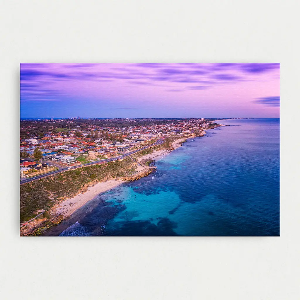 [SUN0866-SC-45X30-CM] SUN0866 - North Beach Twilight / 45cm x 30cm Stretched Canvas