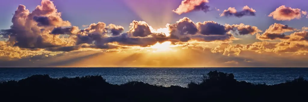 SUN0328 - Mullaloo Sunset (Fine Art Print - Rolled, 60cm x 20cm)