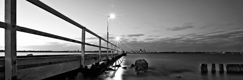 SUN0036 - Applecross Jetty (Fine Art Print - Rolled, 60cm x 20cm)