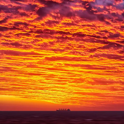 SUN0455 - Ship Sunset